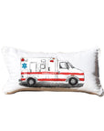 First Responder Ambulance Personalized Lumbar White Pillow