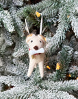 Lab Puppy With Collar Ornament