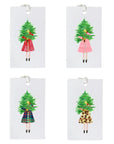Set of 4 Merry Everything... Gift Tags Matching Original Art Wrapping Paper