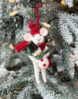 Mouse & Snowman Ornament
