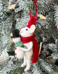 Mouse & Snowman Ornament