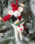 Mouse & Snowman Ornament