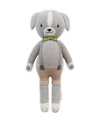 Noah The Dog - Hand Knit Cuddle + Kind Doll with Personalized Bag