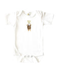 Bear With Suspenders Baby Onesie