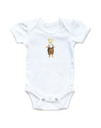 Bear With Suspenders Baby Onesie