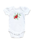 Cardinal On Snowy Branch Baby Onesie