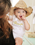 City Grown Floral Baby Onesie