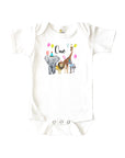 Party Animal Pastel Colors Baby Onesie