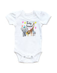 Party Animal Pastel Colors Baby Onesie