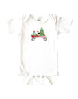 Red Wagon Baby Onesie