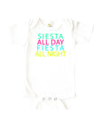 Siesta All Day Fiesta All Night Baby Onesie