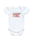 Stockings In A Row Baby Onesie