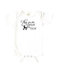 They See Me Strollin' Baby Onesie