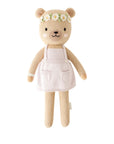 Olivia The Honey Bear- Hand Knit Cuddle + Kind Doll with Personalized Bag