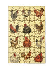 Chicken Collage Wooden Puzzle
