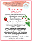 Strawberry Daquiri Acrylic Stir Sticks