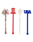 Patriotic Punch Acrylic Stir Sticks