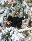 Patriotic Curly Dog Ornament (LIMITED QUANTITIES)