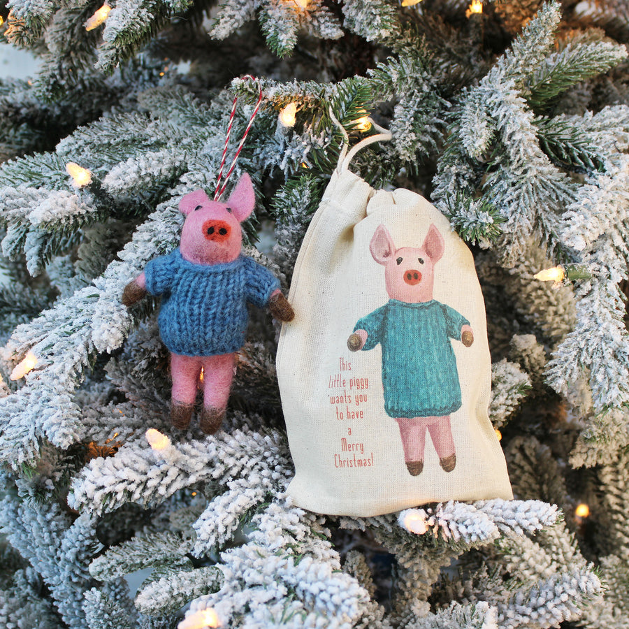 This Little Piggy Has A Sweater Ornament
