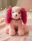 Pink Plush Puppy Toy With Personalized Tag