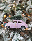 Pink Car Christmas Ornament