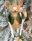 Gardener Mouse Ornament