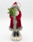 Velvet Belsnickle Santa Ornament
