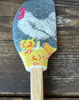 Chicken Family Black Kitchen Towel