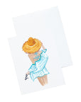 Gal In Hats Stationery and Notecard Set