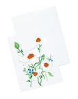 Flowers Watercolor Stationery Set and Notecard Set