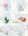 Flowers Watercolor Stationery Set and Notecard Set