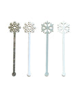 Winter Snowflake Martini Acrylic Stir Sticks