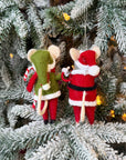 Santa Claus & Elf Mouse Ornament