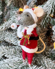 Santa Claus & Elf Mouse Ornament