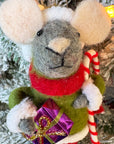 Santa Claus & Elf Mouse Ornament