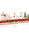 Wooden Sant's Sleigh Countdown Advent Calendar with Moveable Tree