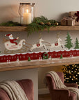 Wooden Sant's Sleigh Countdown Advent Calendar with Moveable Tree