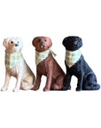 Sitting Labrador Retriever With Bandana Ornament - Wholesale Case