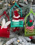 Animal on Ski Lift Ornament