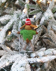 Skiing Dog Ornament