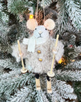 Skiing Mouse Ornament
