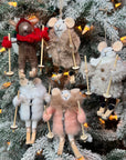 Skiing Mouse Ornament