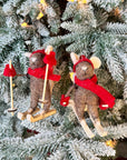 Skiing Mouse Ornament