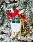 Skiing Mouse Ornament