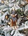 Skiing Mouse Ornament