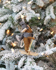 Skiing Mouse Ornament