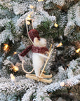 Skiing Mouse Ornament