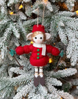 Skiing Kitty Ornament