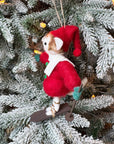 Skiing Kitty Ornament