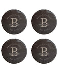 Personalized Slate Coasters Set of 4 - Laser Engraving